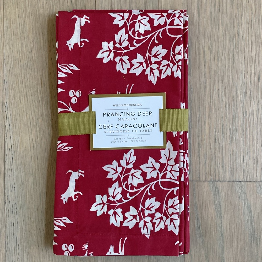Prancing Deer Napkins - Williams Sonoma